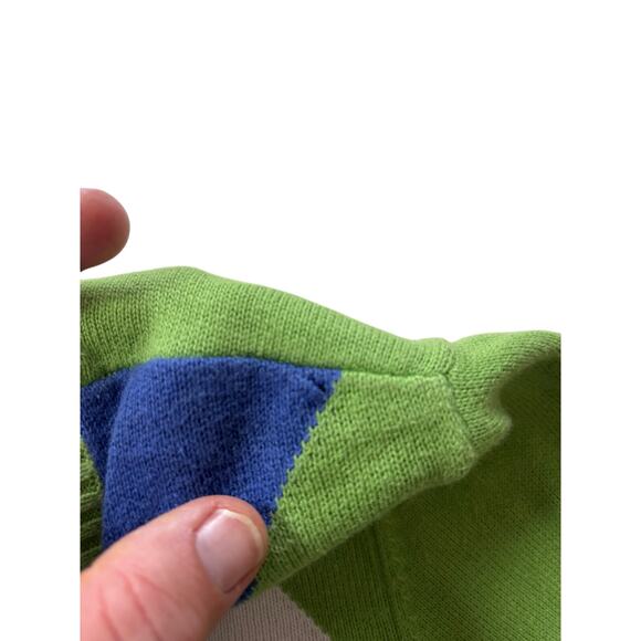 IZOD Unisex med Vtg Style Argyle sweater . Bold Preppy retro ivy league - Picture 8 of 8